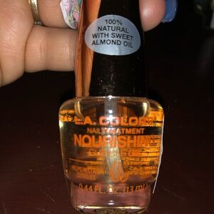 L.A. Colors nourishing cuticle oil, includes almond oil